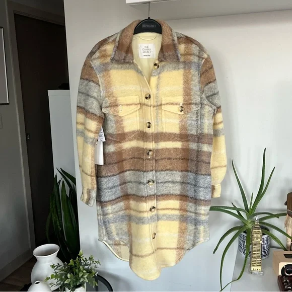 New Aritzia 2XS Wilfred Free The Ganna Long Shirt/Jacket Fall Winter Casual - Picture 5 of 11